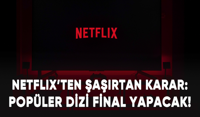 Netflix’ten şaşırtan karar: Popüler dizi final yapacak!