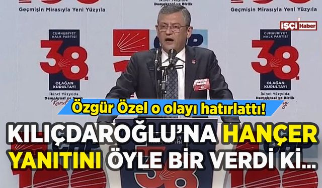 Özgür Özel'den Kılıçdaroğlu'na hançer yanıtı: O olayı hatırlattı
