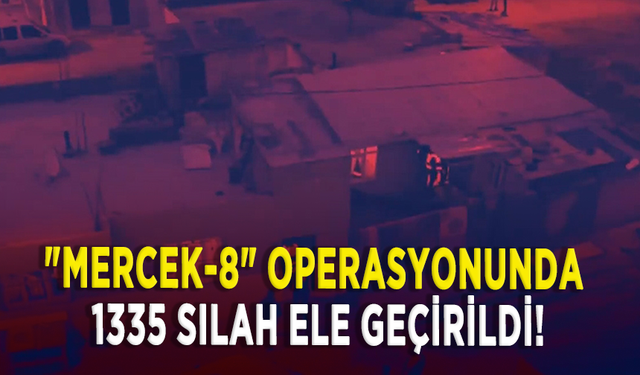 "Mercek-8" operasyonunda 1335 silah ele geçirildi!