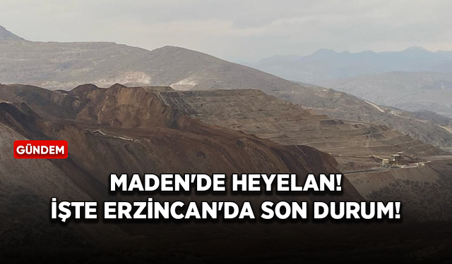 Maden'de heyelan! İşte Erzincan'da son durum!