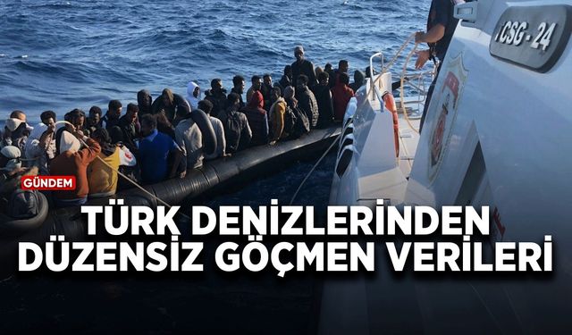 Türk denizlerinden düzensiz göçmen verileri