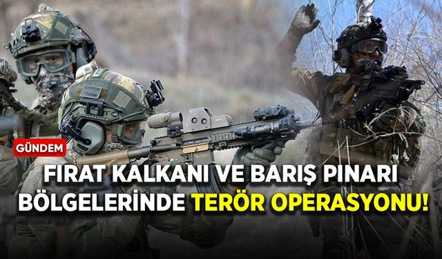 Fırat Kalkanı ve Barış Pınarı bölgelerinde terör operaysonu! 3 PKK/YPG'li terörist etkisiz hale getirildi