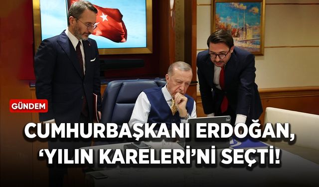 Cumhurbaşkanı Erdoğan, Yılın Kareleri'ni seçti! Oy verdiği fotoğraflardaki detay dikkat çekti