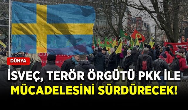 İsveç, terör örgütü PKK ile mücadelesini sürdürecek