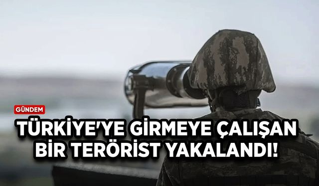 Türkiye'ye girmeye çalışan bir terörist yakalandı!
