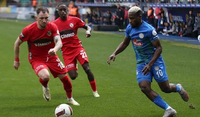 Rizespor, Gaziantep FK karşısında 3 puanı 3 golle aldı