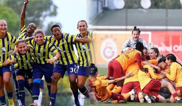 Kadınlar Süper Lig'inde Fenerbahçe, Galatasaray'ı 2-1 yendi