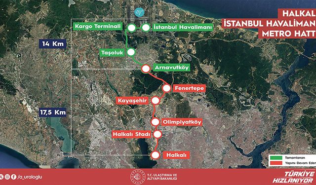 Ulaşım 8 dakikaya düşecek: Arnavutköy-İstanbul Havalimanı Metro Hattı bugün açılıyor