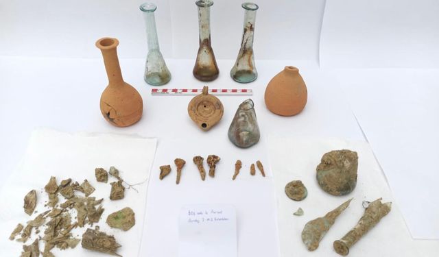 Amasra'da kazı sırasında Roma dönemine ait eserlere rastlandı