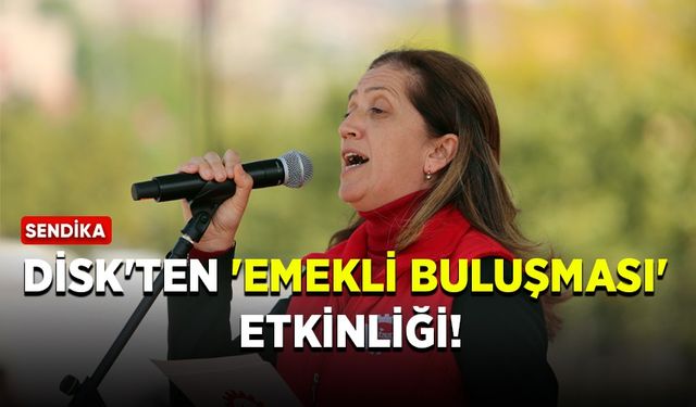 DİSK'ten 'Emekli Buluşması' etkinliği! Arzu Çerkezoğlu basın açıklaması yaptı