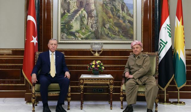 Cumhurbaşkanı Erdoğan Barzani ile görüştü