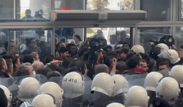 Van'da yaşananları Çağlayan Adliyesi'nde protesto etmek istediler! 14 avukat gözaltına alındı