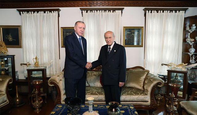 Cumhurbaşkanı Erdoğan'dan MHP lideri Bahçeli'ye ziyaret!