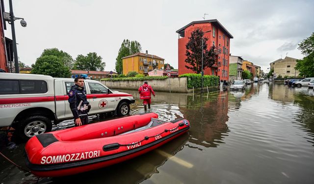 İtalya'nın Milano kentinde su baskınları yaşandı