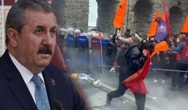 Mustafa Destici'den 1 Mayıs açıklaması: O polise sopalarla saldıranlar işçi değil, terörist
