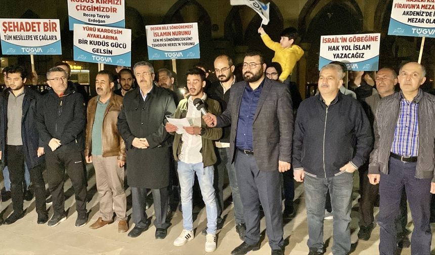 İsrail güçlerinin Mescid-i Aksa baskını Kırşehir'de protesto edildi