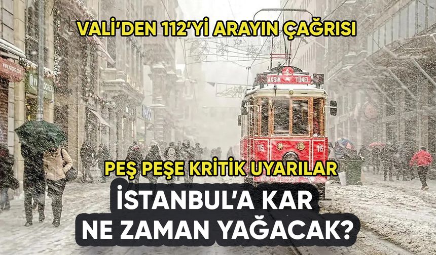 İstanbul'a kar uyarısı: O güne kadar etkili olacak
