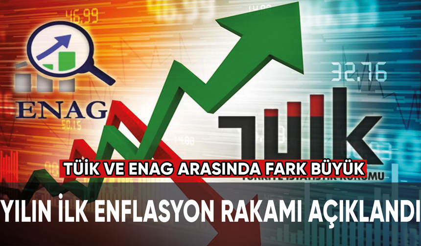 Yılın ilk enflasyon rakamı açıklandı TÜİK ve ENAG arasında fark büyük!