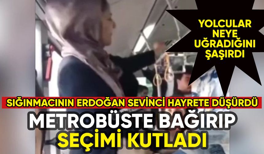 Metrobüste Erdoğan için bağırdı: Herkes neye uğradığını şaşırdı