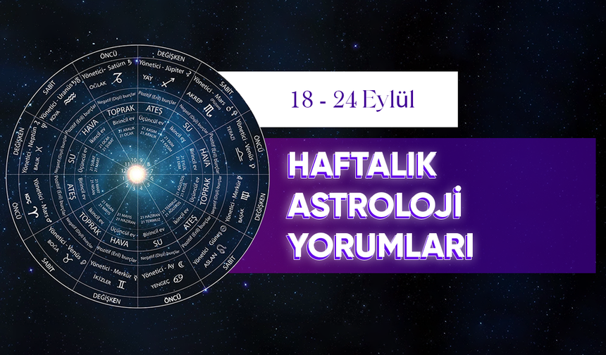 18-24 Eylül Haftalık Astroloji Yorumu