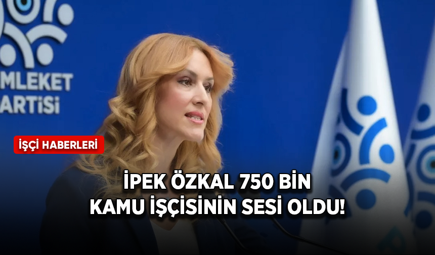 İpek Özkal 750 bin kamu işçisinin sesi oldu!