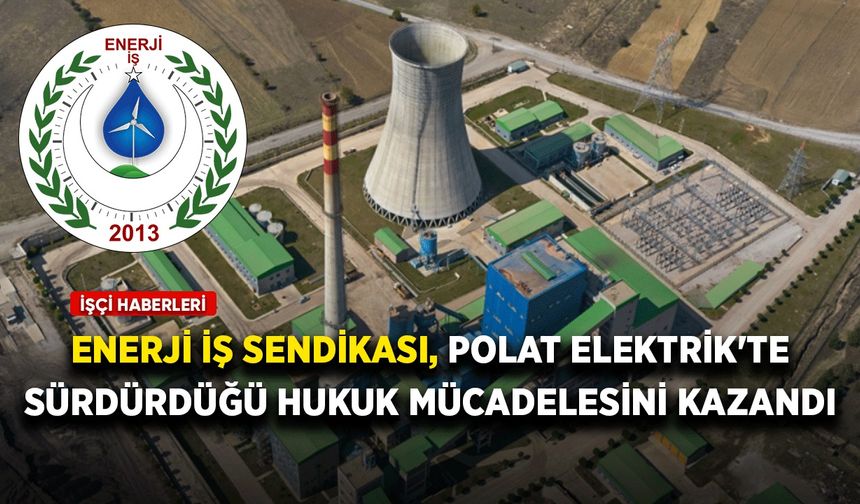 Enerji İş Sendikası, Polat Elektrik'te sürdürdüğü hukuk mücadelesini kazandı