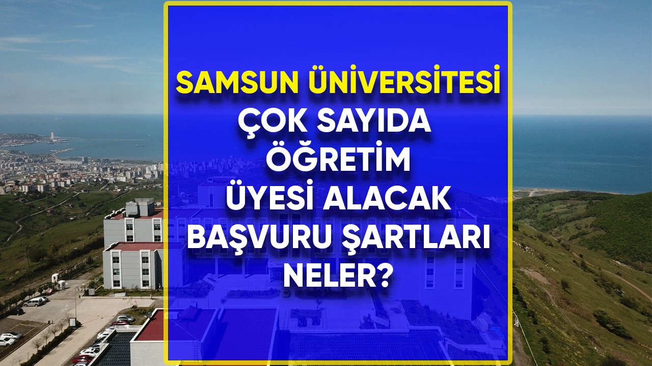 Samsun Üniversitesi çok sayıda öğretim üyesi alacak