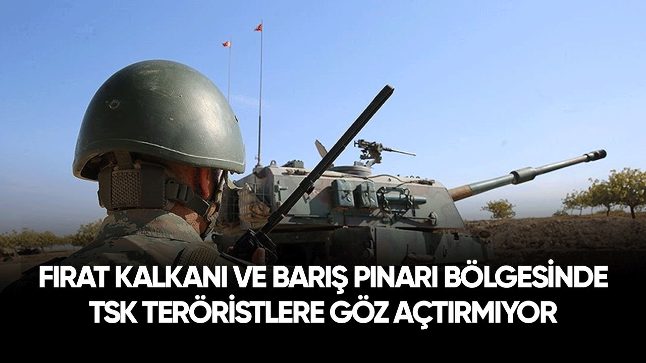 Fırat Kalkanı ve Barış Pınarı bölgesinde TSK teröristlere göz açtırmıyor