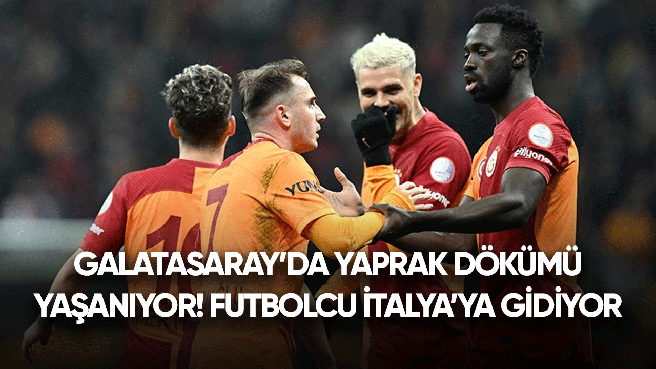 Galatasaray'da yaprak dökümü! Futbolcu İtalya'ya gidiyor