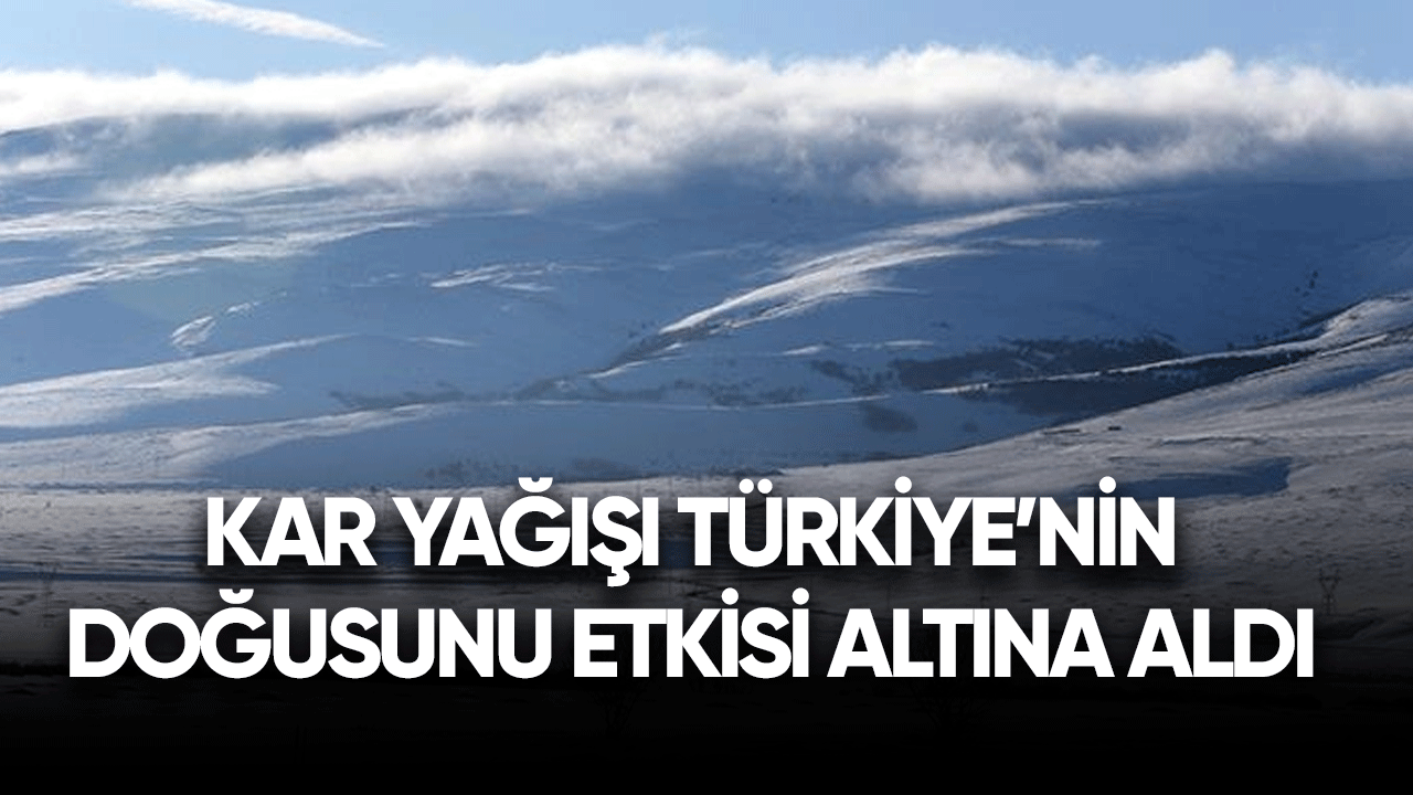 Kar yağışı Türkiye'nin doğusunu etkisi altına aldı